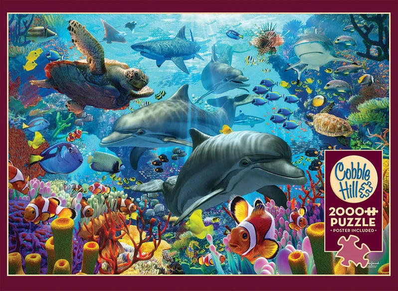 Coral Sea by David Penfound, 2000 Piece Random Cut Puzzle