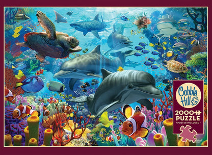 Coral Sea by David Penfound, 2000 Piece Random Cut Puzzle