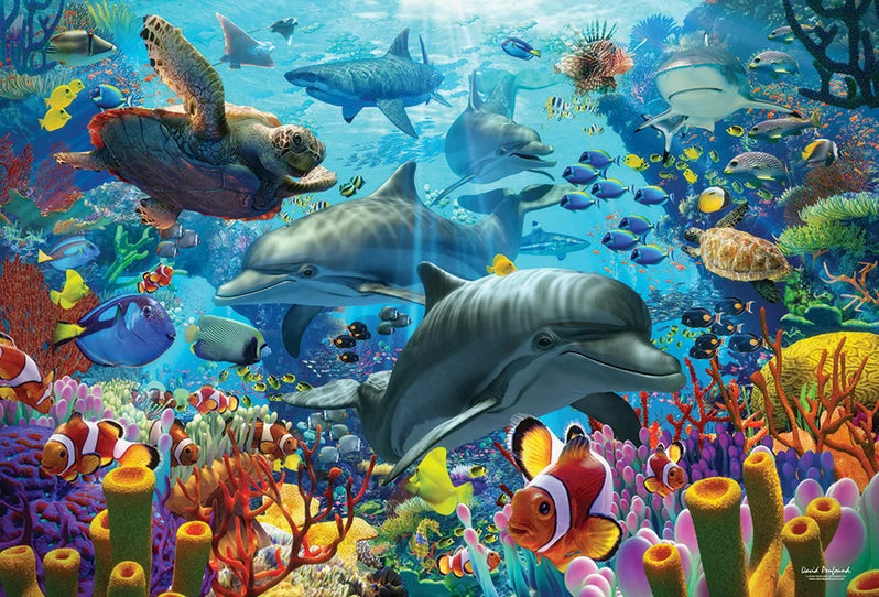 Coral Sea by David Penfound, 2000 Piece Random Cut Puzzle