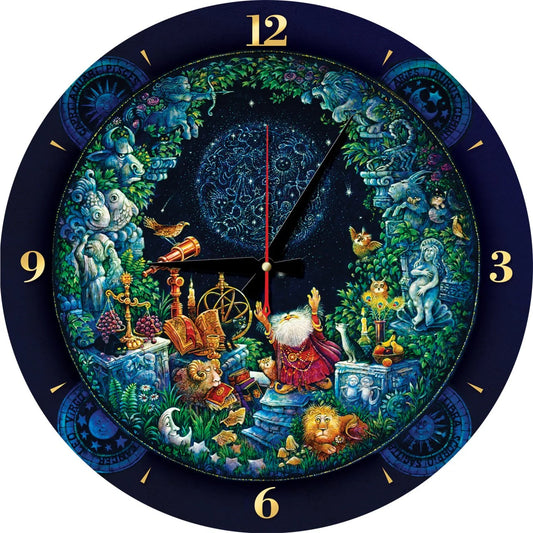 Kunstpuzzel Astrologie door Bill Bell, klokpuzzel van 570 stukjes