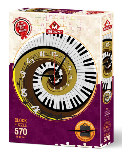 Art Puzzle Rhythm of Time 570 Pieces Clock Puzzle