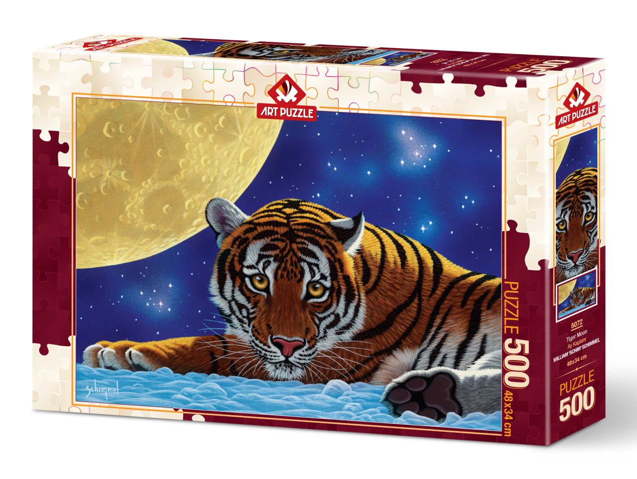 Moon Tiger by Schim Schimmel, 500 Piece Puzzle