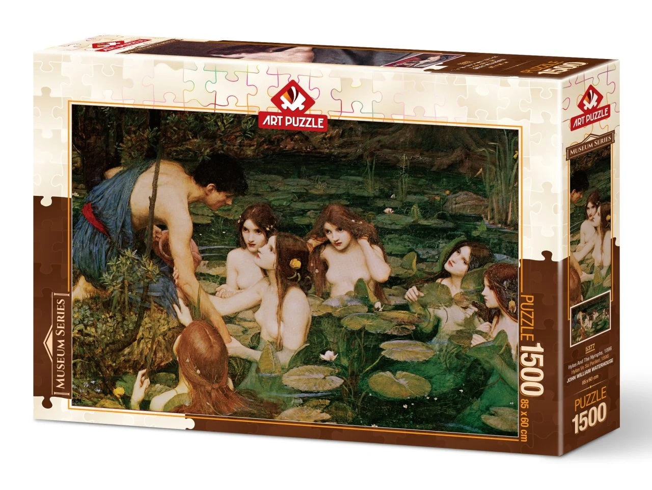 Hylas and the Nymphs 1896 by John William Waterhouse, 1500 Piece Puzzle