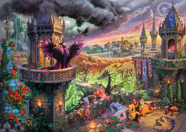 Maleficent by Thomas Kinkade Studios, 1000 Piece Puzzle