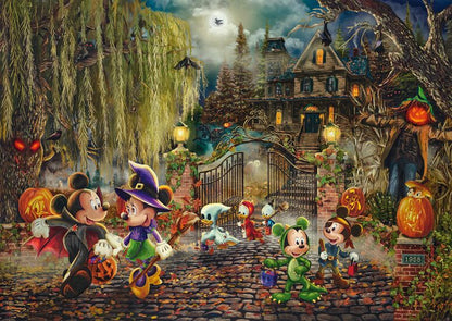Mickey and Minnie Halloween Fun by Thomas Kinkade Studios, 1000 Piece Puzzle