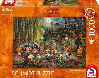 Mickey and Minnie Halloween Fun by Thomas Kinkade Studios, 1000 Piece Puzzle