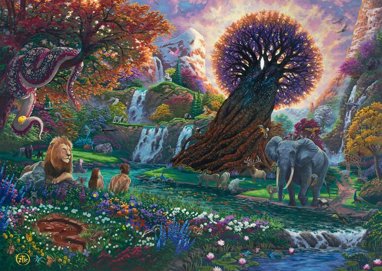 The Garden of Eden by Zac Kinkade, 1000 Piece Puzzle