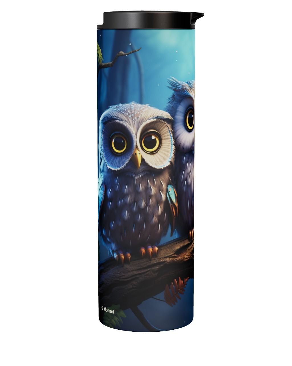 3 Owls On Branches by Momart, Tumbler