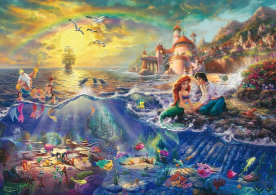 The Little Mermaid by Thomas Kinkade, 1000 Piece Puzzle