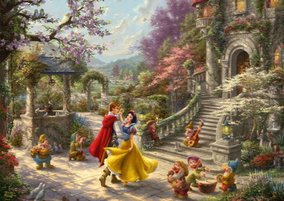 Snow White Dancing in the Sunlight by Thomas Kinkade Studios, 1000 Piece Puzzle