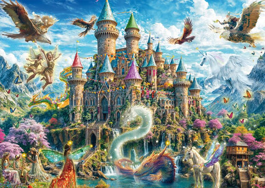 Fairytale castle in the Land of Imagination by Michele Farella, 1000 Piece Puzzle