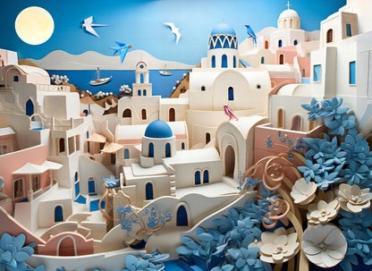 No. 6 - Santorini, 1000 Piece Puzzle