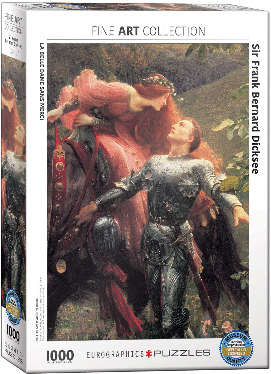 La Belle Dame sans Merci by Sir Frank Bernard Dicksee, 1000 Piece Puzzle