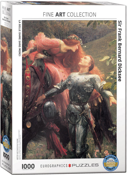 La Belle Dame sans Merci by Sir Frank Bernard Dicksee, 1000 Piece Puzzle