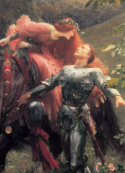 La Belle Dame sans Merci by Sir Frank Bernard Dicksee, 1000 Piece Puzzle
