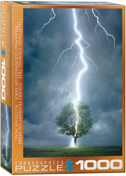 Lighting Striking Tree, 1000 Piece Puzzle