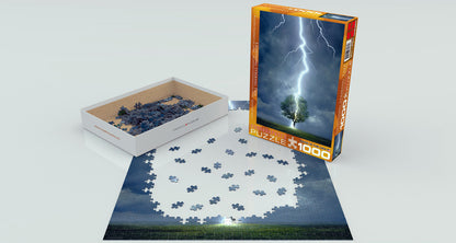 Lighting Striking Tree, 1000 Piece Puzzle