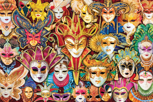 Venetian Masks by Eurographics, 1000 Piece Puzzle