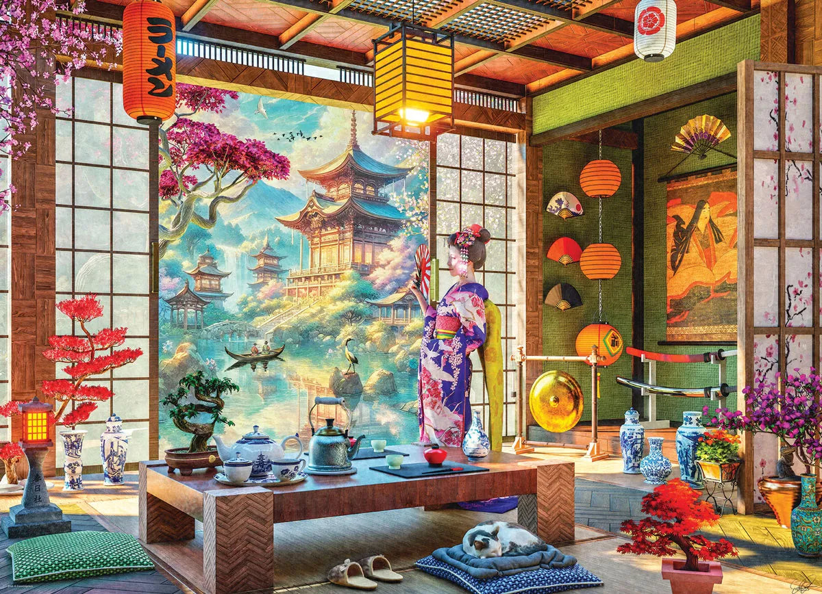 Japan Tea Room by Dominic Davison, 1000 Piece Puzzle