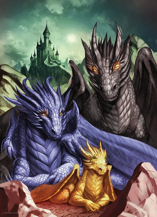 Tairn, Sgaeyl & Andarna by Marco Baldi, 1000 Piece Puzzle