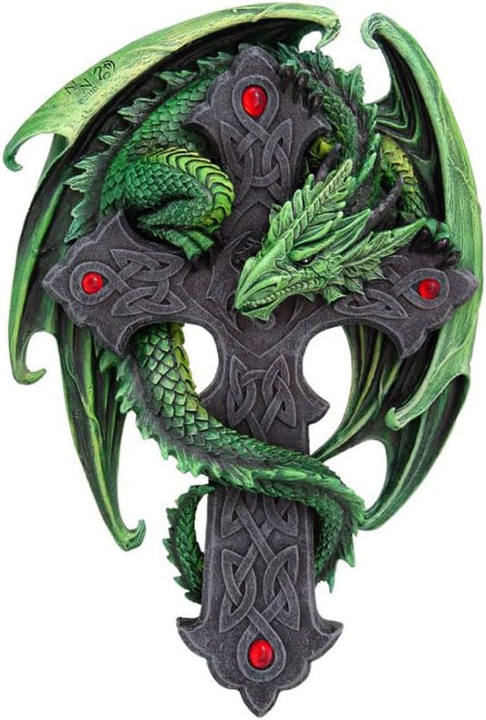 Woodland Guardian Dragon Wall Plaque af Anne Stokes