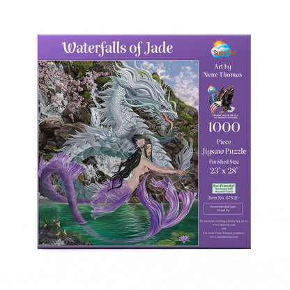 Waterfalls of Jade by Nene Thomas, 1000 Piece Puzzle