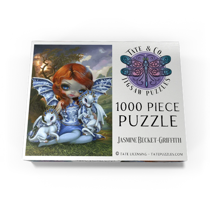Blue Willow Dragonling by Jasmine Becket-Griffith, 1000 Piece Puzzle