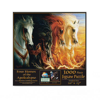 Four Horses of the Apocalypse by Sharlene Lindskog-Osorio, 1000 Piece Puzzle