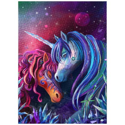 Crystal Garden Unicorns by Rose Khan, 1000 Piece Puzzle