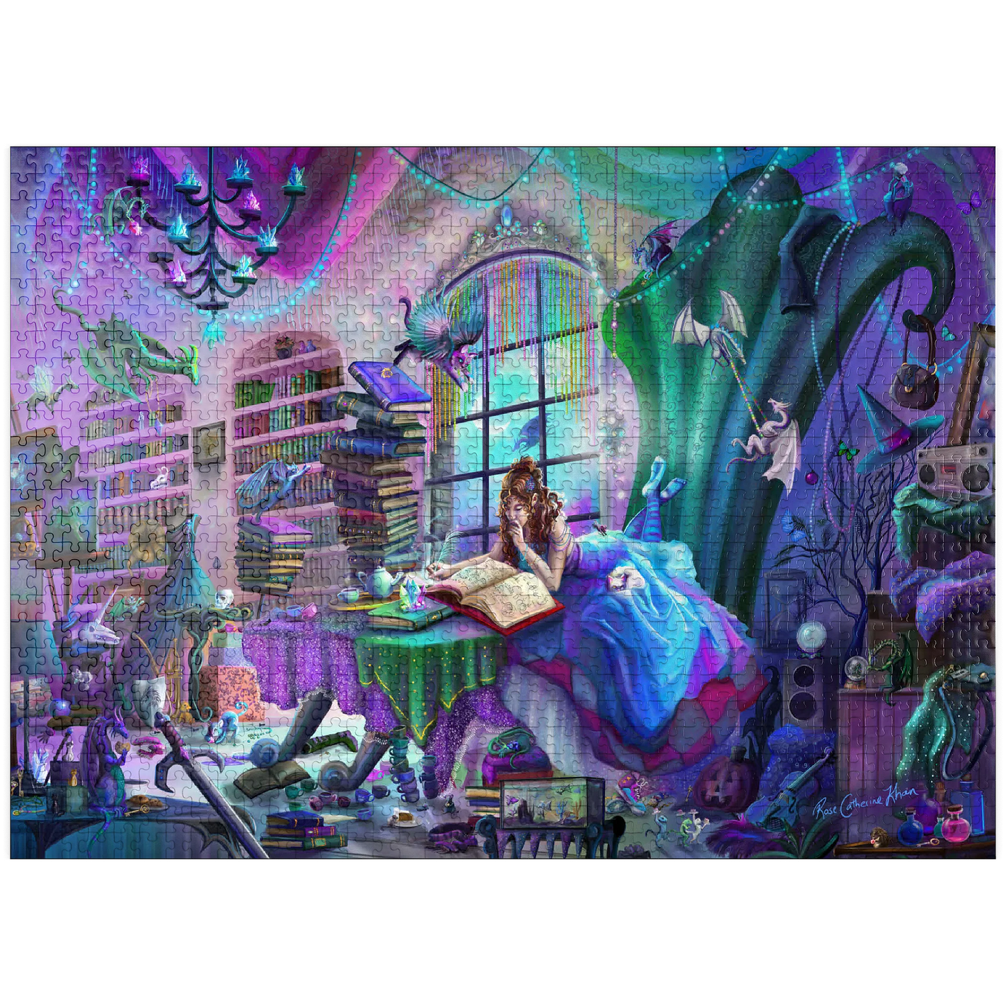 Magic Study - Violet Edition by Rose Khan, 1000 Piece Puzzle