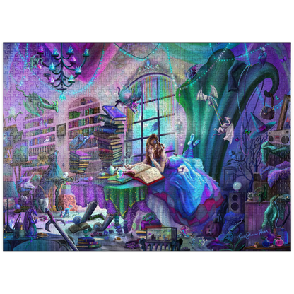Magic Study - Violet Edition by Rose Khan, 1000 Piece Puzzle