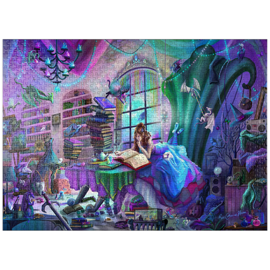 Magic Study - Violet Edition by Rose Khan, 1000 Piece Puzzle