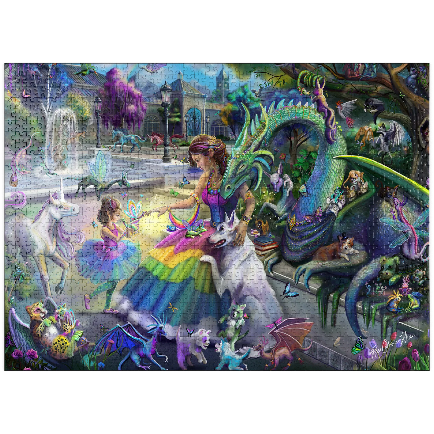 Dragon's Garden by Rose Khan, 1000 Piece Puzzle