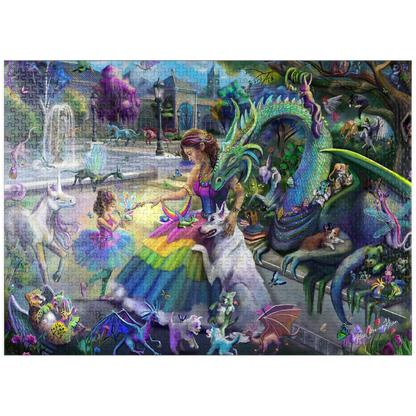 Dragon's Garden by Rose Khan, 1000 Piece Puzzle