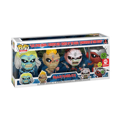 FUNKO POP! ROCKS: Iron Maiden - Eddie 4PK Glow in the Dark Box Set