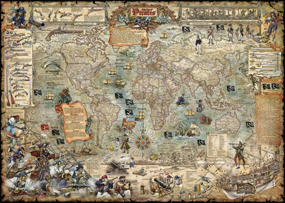 Pirate World by Rajko Zigic, 2000 Piece Puzzle