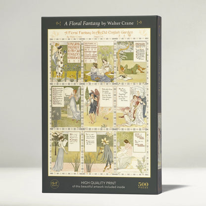 A Floral Fantasy By Walter Crane, 500 Piece Puzzle