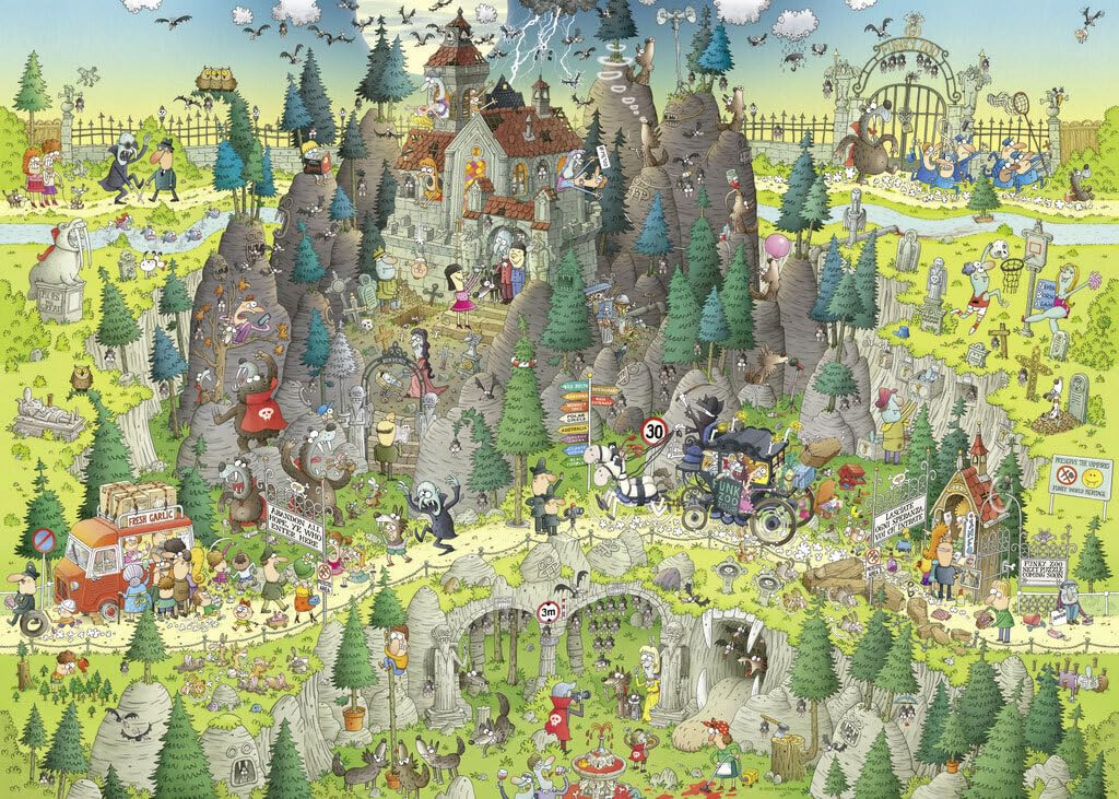 Funky Zoo - Transylvanian Habitat by Marino Degano, 1000 Piece Puzzle