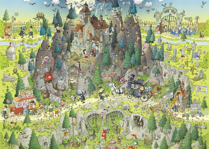 Funky Zoo - Transylvanian Habitat by Marino Degano, 1000 Piece Puzzle