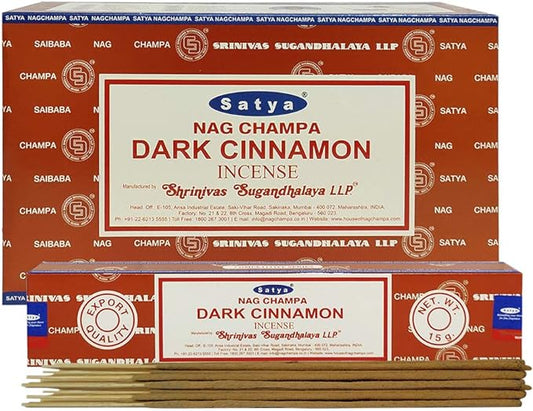 Satya Dark Cinnamon Incense Sticks