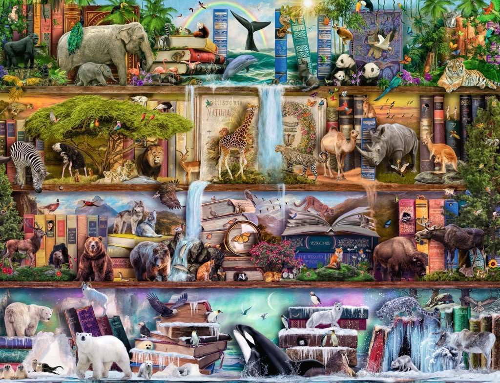 Big Animal World by Aimee Stewart, 2000 Piece Puzzle