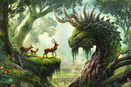 The Forest Dragon Awakes by Jonas Jödicke, 3000 Piece Puzzle