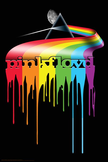 Pink Floyd "Dripping Darkside"-poster door: Stephen Fishwick