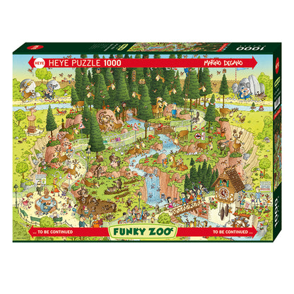 Funky Zoo - Black Forest Habitat by Marino Degano, 1000 Piece Puzzle