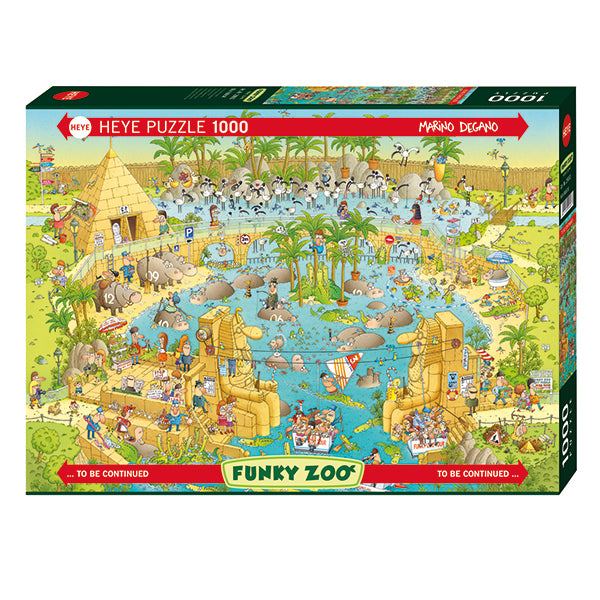 Funky Zoo - Nile Habitat by Marino Degano, 1000 Piece Puzzle