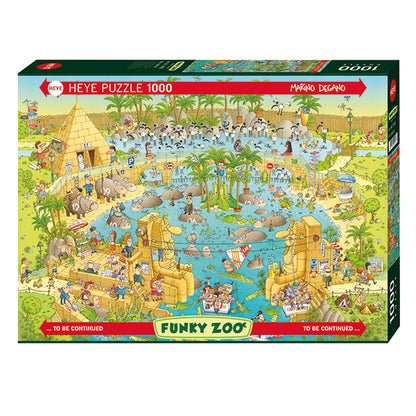 Funky Zoo - Nile Habitat by Marino Degano, 1000 Piece Puzzle