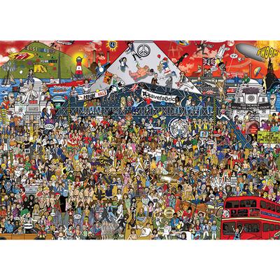 Mishmash - British Music History by Alex Bennet, 2000 Piece Puzzle