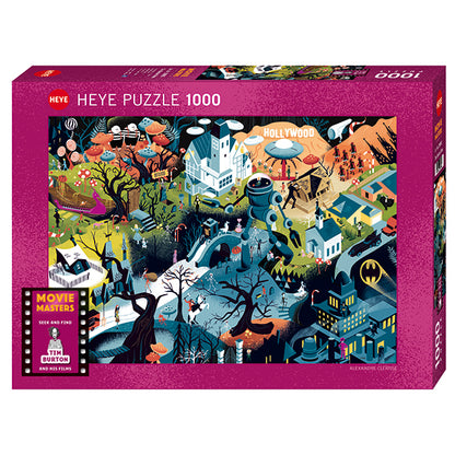 Movie Masters - Tim Burton Films by Alexandre Clérisse, 1000 Piece Puzzle