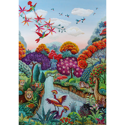 Exotic Garden - Plant Paradise by Marie Amalia Bartolini, 500 Piece Puzzle
