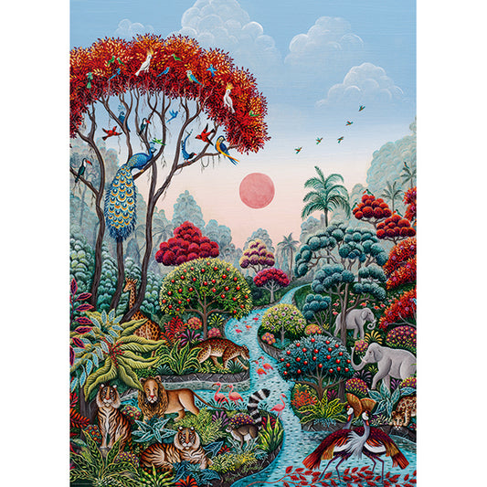 Exotic Garden - Wildlife Paradise by Marie Amalia Bartolini, 2000 Piece Puzzle